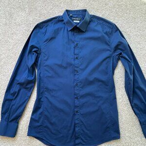 Dolce & Gabbana "Sicilia" Men's Blue Dress Shirt - Size 41 (16 Neck)